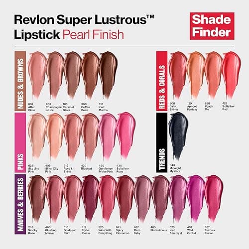 Revlon Super Lustrous Lipstick, Creamy Formula For Soft, Fuller-Looking Lips, Moisturized Feel, 405 Silver City Pink, 0.15 oz thumbnail 7