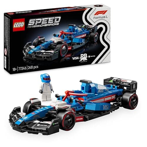 LEGO Speed Champions Visa Cash App RB VCARB 01 F1 Rennauto - Bauset mit Formel 1 Minifigur zum Sammeln - baubares Modell und Sammlerstück - Geschenk für Erwachsene und Motorsportfans 77246 - Image 1