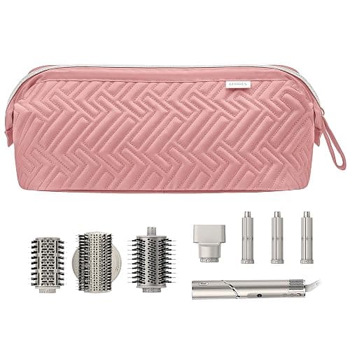 Leudes Hair Tools Travel Bag for Shark Flexstyle Carrying Case Portable Shark Hair Air Wrap Dryer Case Waterproof Dustproof Flat Curling Iron Travel Organizer (Dark Pink) thumbnail 6