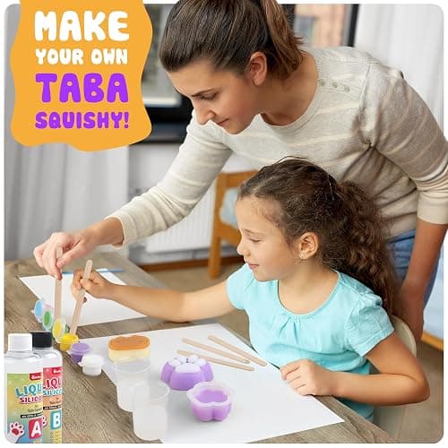 Taba Squishy Making Kit for Kids - Squishy Toys - Craft Gifts for Girls | 18OZ Rubber with Guided for Beginners-Squishy Kit with Mold - Arts and Crafts for 8-12 - Toys for Girls Birthday Gift thumbnail 7