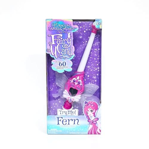 of Dragons, Fairies, and Wizards – Magic Pink Fairy Wand with Fern – Interactive Light-Up Wand with Color Screen, Fairy Wings & 60+ Spells and Animations – Ages 4+ thumbnail 3