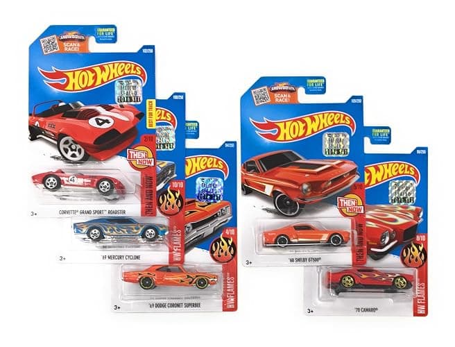 Hot Wheels Muscle Car Madness 5 Pack Random Diecast Bundle Set with Various Corvettes, Mustangs, Camaros, Chargers, GTO"s, Firebirds, Shelby, and More thumbnail 4