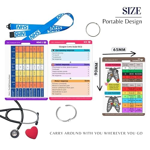 Medical Nursing Reference Card Set, Healthcare References for Students, Nursing Reference Notes, Nursing Cards, Clinical Badge Cards, Educational thumbnail 6