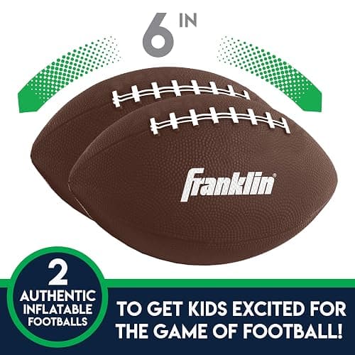 Franklin Sports Kids Football Target Toss Game - Inflatable Throwing Target Toy with Soft Mini Footballs - Fun Kids Sports Game thumbnail 4