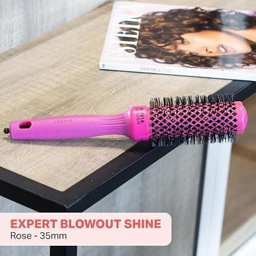 Olivia Garden Expert Blowout Shine – Brosse ronde en céramique antistatique pour brushing brillant et sans frisottis thumbnail 2