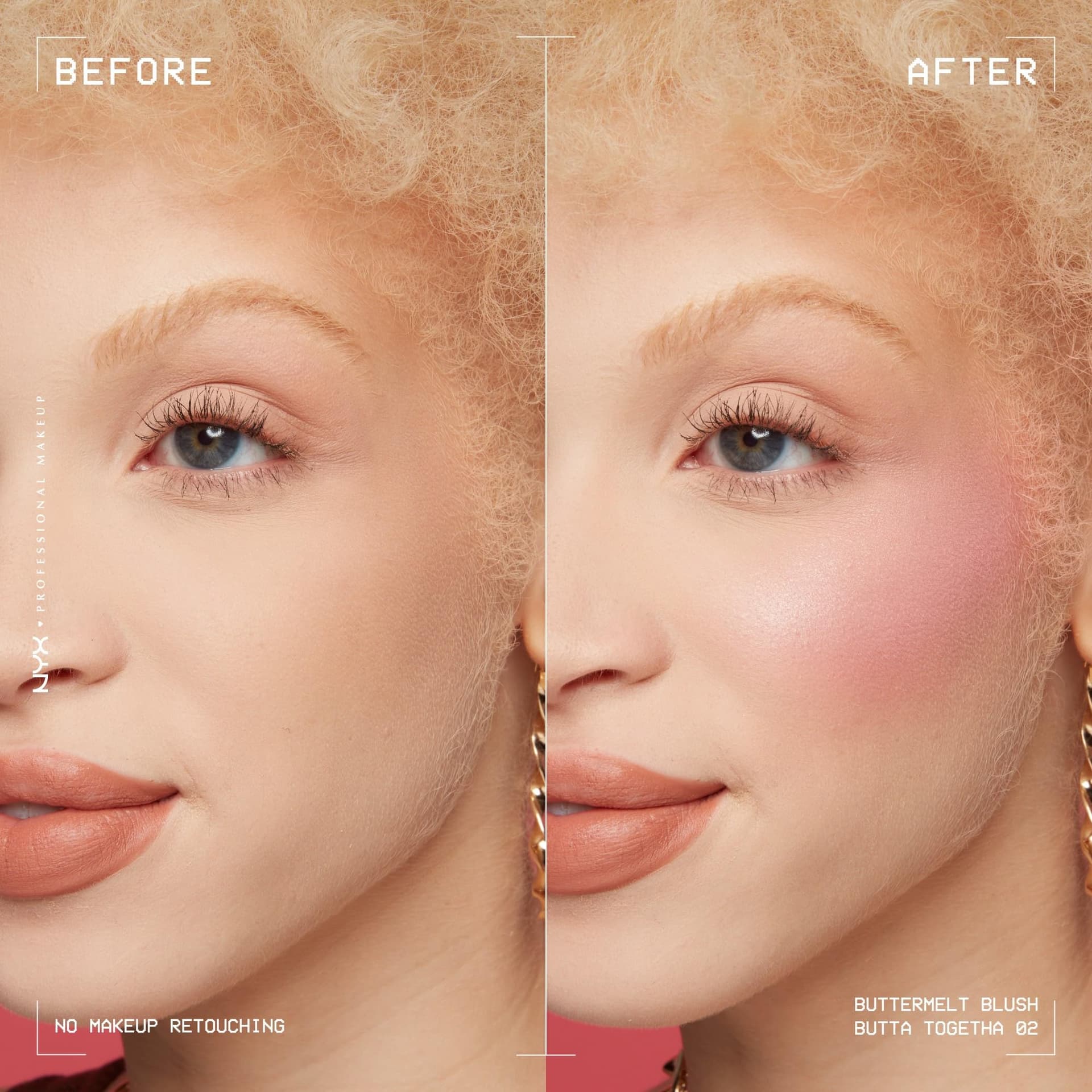 NYX Professional Makeup Buttermelt Blush - All skin types - Enriched with mango, almond and shea butter - Butta Together - 5g thumbnail 4