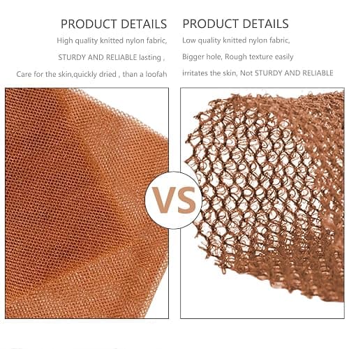 : GaoBangM African Net Sponge Set (4PCS) Exfoliating Shower Puff for Adults, Durable Bath Sponges for Men and Women, Soft Body Scrubber with Deep Cleansing Ideal Bath Accessories Gift Set thumbnail 6