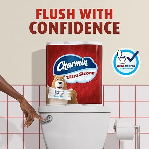 Charmin Ultra Strong Toilet Paper, 18 Mega XL Rolls = 108 Regular Rolls thumbnail 9