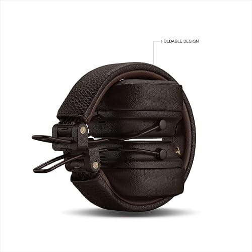 Marshall Major V Wireless On-Ear Bluetooth Headphones - 100+ Hr Playtime | Detachable Audio Cable | Microphone for Calls | Lightweight, Foldable Design for Travel - Brown thumbnail 7