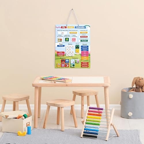 Chuckle My First Calendar for Kids - Days of the Week & Weather Learning Chart - 40 x 32cm, Magnetic with Hanging Loop, Educational Children Toy for Home & Classroom thumbnail 4