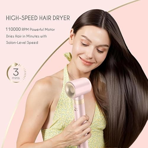 Annlary 5 in 1 Ionic Hot Air Styler, 1400W Powerful Hair Dryer Brush, Auto-Wrap Curlers, Paddle Brush for Fast Drying, Volumizing with Travel & Storage Bag thumbnail 6