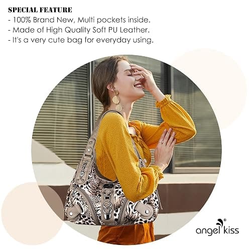 Angelkiss Hobo Purses and handbags for Women Satchel Handbag Women Purses Large Daily Shoulder Bags thumbnail 4