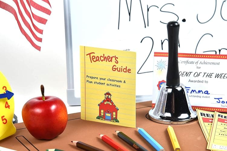 Dr. STEM Toys - Play Teacher Role-Play Set Includes Reusable White Board, Bell, Report Cards, for Home or Classroom, Over 30 Pieces Included, Gift for Kids, Complete Set thumbnail 9
