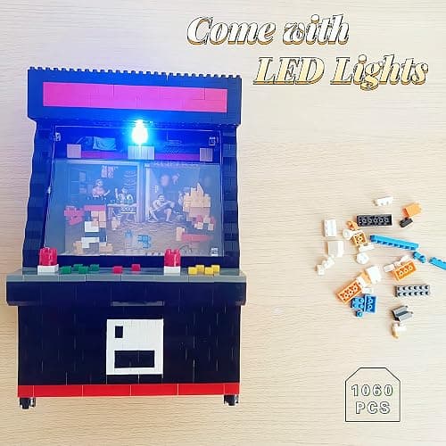 Vziimo Fighter Game Micro Blocks Sets for Adults and Teens 14+ Building Toys, Creative Bricks Gifts for Game Fans- Compatible with Nano(1060 Pieces) thumbnail 3
