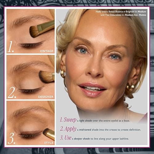 LAURA GELLER NEW YORK The Delectables Madison Ave Mattes Eyeshadow Palette - Includes 14 Matte-Finish Baked Eyeshadows in Stunning Neutral Shades - Long-Lasting Creamy Eyeshadows for Everyday thumbnail 5