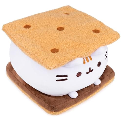GUND Pusheen S’mores Squisheen Plush, Stuffed Animal for Ages 8 and Up, Brown/White, 12” thumbnail 3