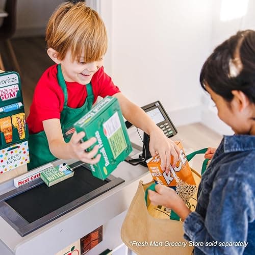 Melissa & Doug Fresh Mart Companion Set, Grocery Store Pretend Play Toys, Toy Kitchen Accessories & Play Food, Preschool Learning Toys for Girls & Boys 3+ thumbnail 9