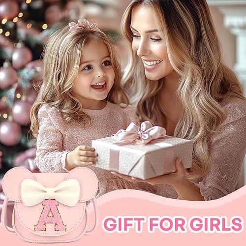 Mibasies Toddler Purse: Birthday Gift for Girls 3-8 - Little Kids Mini Mouse Ears Bow Purse (Pink S) thumbnail 4