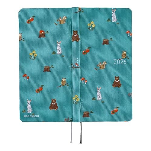 Hobonichi Techo 2026 Weeks – Bow & Tie: In the Forest (English, Tall & Slim, January Start) thumbnail 3