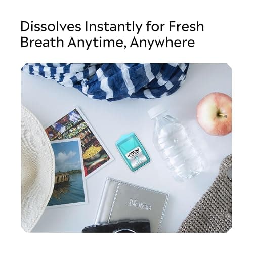 Listerine PocketPaks Breath Strips, Cool Mint, 24-Strip Pack, 3 Pack | Breath Freshener, Dissolves Instantly, Kills 99% of Bad Breath Germs, Travel Essentials thumbnail 5