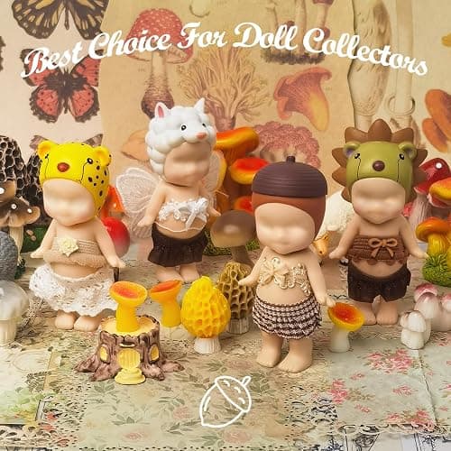 4 Sets Mini Doll Clothes for Sonny Angel, fit for 3 Inch Collectible Dolls for Adult Collectors, Includes Tops and Skirts for Display and Decoration (Creamy Latte Charm) thumbnail 7