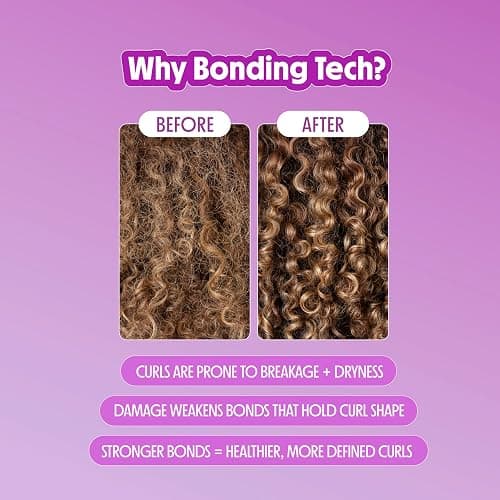 Not Your Mother's Curl Talk Bond Building Shampoo and Conditioner, 2 Pack | 8 fl oz Each - Strengthening Shampoo and Conditioner for Curly Hair - Designed for Curls, Waves, and Coils - Citrus Jasmine thumbnail 4