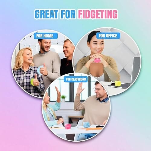 Swirl Fidget Toy Stress Cube: 4 Pack Ice Cube Squishy Fidget Toys | Sensory Toys Stress Balls Filled with Thick Substance for Anxiety Stress Relief, Fidgets Cube for Adults Kids Children Teens thumbnail 6