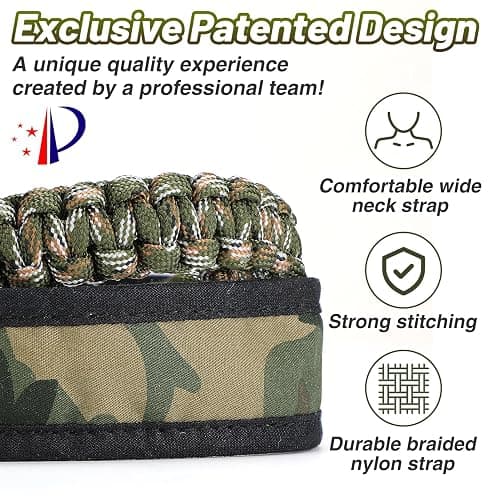 Duck Call Lanyard - Duck Whistle Hunting Accessories with 10 Removable Loops, Camo Woven Goose Call Carry, Christmas Outdoor Predator Gear Gifts for Hunter - Without Duck Call thumbnail 5