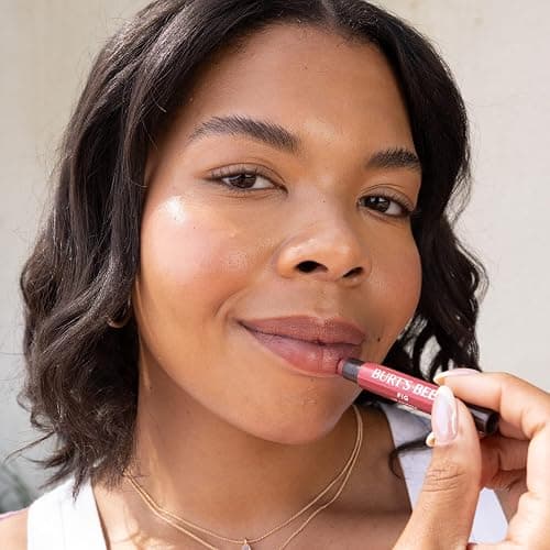 Burt's Bees Shimmer Lip Tint Set, Tinted Lip Balm Stick, Moisturizing for All Day Hydration with Natural Origin Glowy Pigmented Finish & Buildable Color, Plum (4-Pack) thumbnail 6