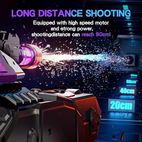 TOPMVP 2.4GHZ Remote Control Car Tank,RC Drift Tank with High Power Continuous Shooting Water,Large Water Storage & Lighting,Outdoor RC Gesture Stunt Car with Water Gun for Boys Birthday Ages 8-12. thumbnail 2