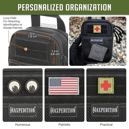 MAXPEDITION Double-Decker Pocket Organizer, Tactical Tool Pouch for Organization, EDC Pouch for Everyday Carry thumbnail 5