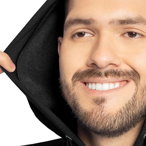Fruit of the Loom Eversoft Fleece Full Zip Hoodie Sweatshirt thumbnail 6