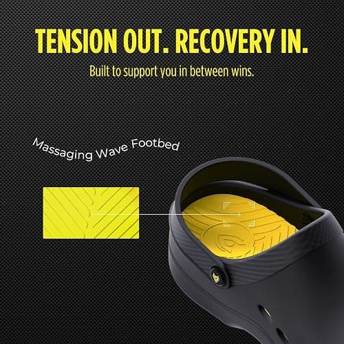 VKTRY Performance Recovery Clogs – Cushioned EVA with Carbon Fiber Stability | Rocker Sole, Ventilated Comfort, Deep Heel Cup, Slip-Resistant Grip, Removable Strap thumbnail 4