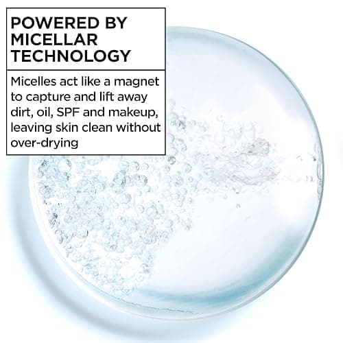 Garnier SkinActive Micellar Water For Waterproof Makeup, Facial Cleanser & Makeup Remover, 13.5 Fl Oz (400mL), 1 Count (Packaging May Vary) thumbnail 5
