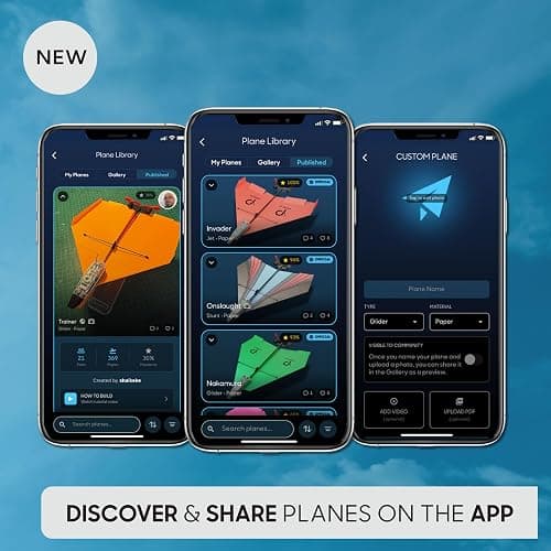 POWERUP 4.0 The Next-Generation Smartphone Controlled Paper Airplane Kit, RC Controlled. Easy to Fly with Autopilot & Gyro Stabilizer. for Hobbyists, Pilots, Tinkerers. thumbnail 5