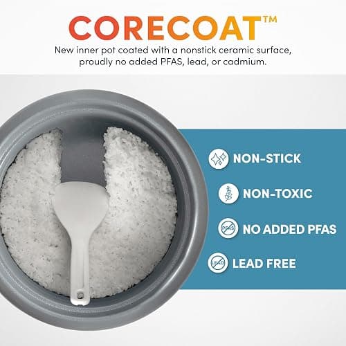 AROMA® Rice Cooker, 3-Cup (Uncooked) / 6-Cup (Cooked), Small Rice Cooker, Oatmeal Cooker, Soup Maker, Auto Keep Warm, 1.5 Qt, White, ARC-363NG thumbnail 7