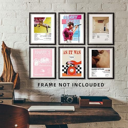 Harry Styles Poster Gifts 8x10 Canvas Prints Unframed Set of 6 Music Posters for Room Aesthetic Wall Decor Taylor Swift Poster Canvas Wall Art thumbnail 5