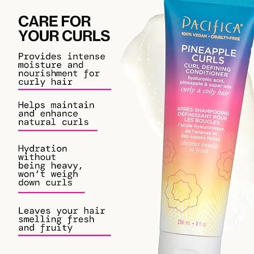 Pacifica Beauty Pineapple Curls 3-Step Hair Care Kit: Curl Defining Shampoo + Conditioner + Pineapple Swirl Curl Cream – Enhances Curls, Reduces Frizz, Vegan & Silicone-Free thumbnail 10
