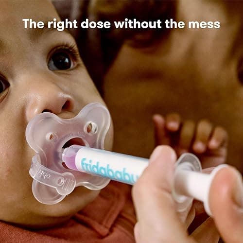 Frida Baby Medicine Pacifier Syringe, Accu-Dose Paci, Medi Frida Dispenser for Mess & Fuss Free Use, Made in USA thumbnail 2