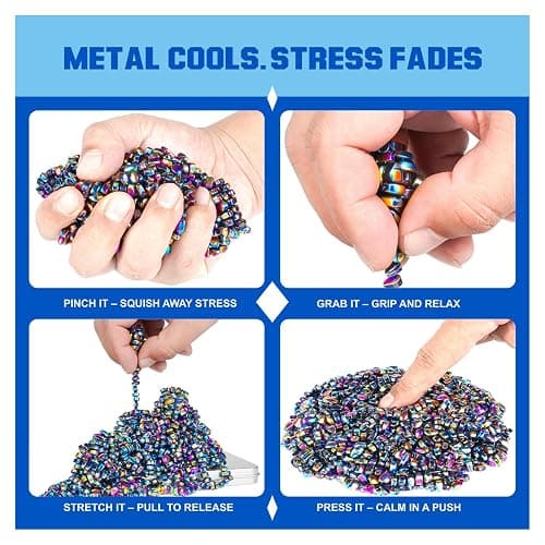 Fidget Toys, 550 PCS Magnetic Putty Sensory Toys for Stress Relief, Anxiety, Autism & ADHD, Colorful DIY Desk Fidget Toys for Teens & Adults, Office Toys Gifts for Men & Women thumbnail 5