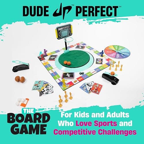 Dude Perfect Board Game, 2-5 Player Challenging and Competitive Family Board Games, Ideal Sports Board Games for Family Game Night, Ages 4 and Above thumbnail 2