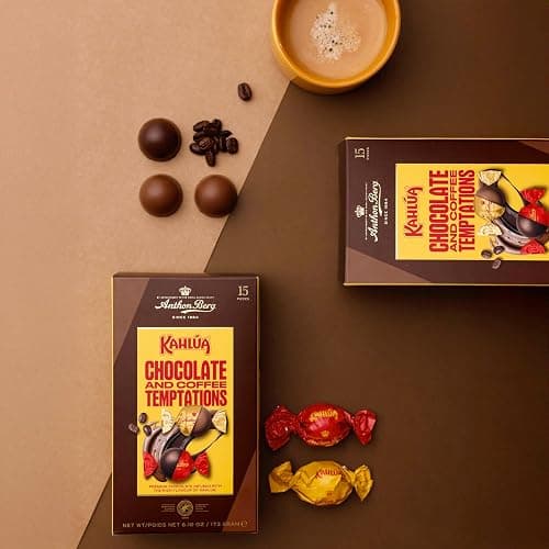 Anthon Berg Kahlua Gift Box, 15 Chocolate and Coffee Temptations Infused With the Rich Flavour of Kahlua, 173 g (Pack of 1) thumbnail 3