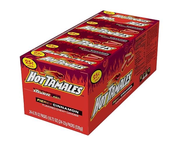 Hot Tamales (1 Box of 24 - .78oz Individual Packs) - Image 1