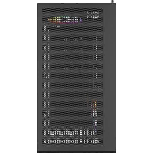 MONTECH XR-B, ATX Mid-Tower PC Gaming Case, 3x120mm ARGB PWM Fans Pre-Installed, Full-View Dual Tempered Glass Panel, Wood-Grain Design I/O Interface, Support 4090 GPUs, 360mm Radiator Support, Black thumbnail 6
