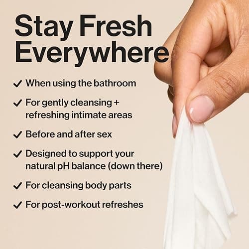 The Honest Company Flushable Wipes for Sensitive Skin, Fragrance-Free Hypoallergenic pH-Balanced Feminine Wipes, 99% Water Safe-to-Flush Wipes, Gilded Wings, 126 Count thumbnail 3