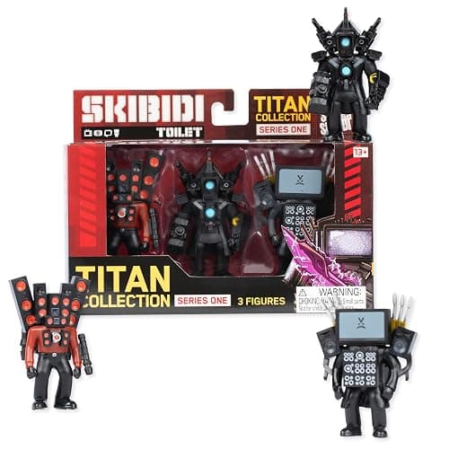 SKIBIDI Toilet Titan 3 Pack – All-New Collectibles, Officially Licensed Toilet Merch thumbnail 6
