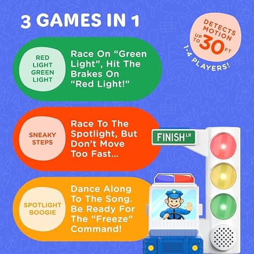 Move2Play, Red Light Green Light Game with Motion Sensing | Family Fun & Birthday Party Games | Gift for Kids, Preschool, & Toddlers Ages 2, 3, 4, 5, 6, 7+ Year Olds | Travel, Indoor, Outdoor thumbnail 3