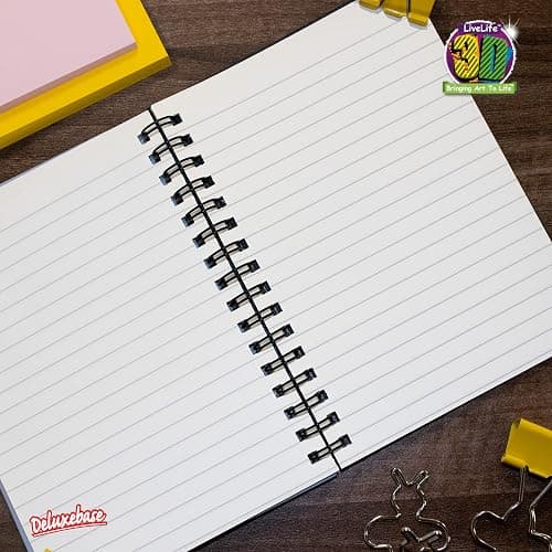 3D LiveLife Notebooks - Sea Turtle Swim from Deluxebase. Ruled 8.2" x 5.7" Medium Notepad. 80 Page Spiral Bound Notebook with Lenticular Sea Turtle Cover. Ocean Animal Journal for Women and Men. thumbnail 3