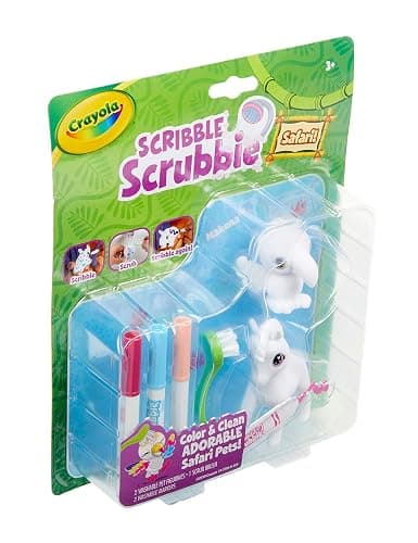 Crayola Scribble Scrubbie Safari 2 Pack Animal Toy Set Age 3+ thumbnail 4