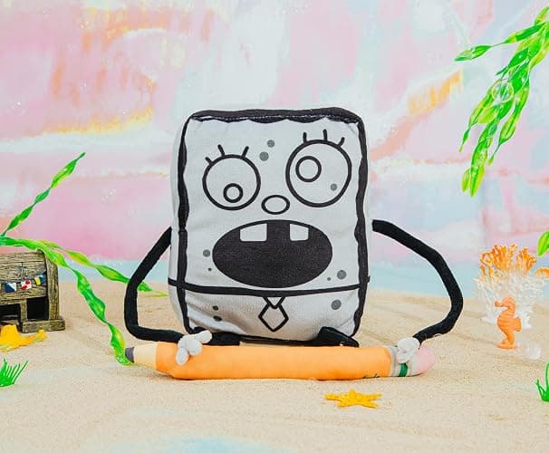 Nickelodeon Spongebob Squarepants DoodleBob 10-Inch Collector Plush Toy, Large Soft Stuffed Animal thumbnail 2